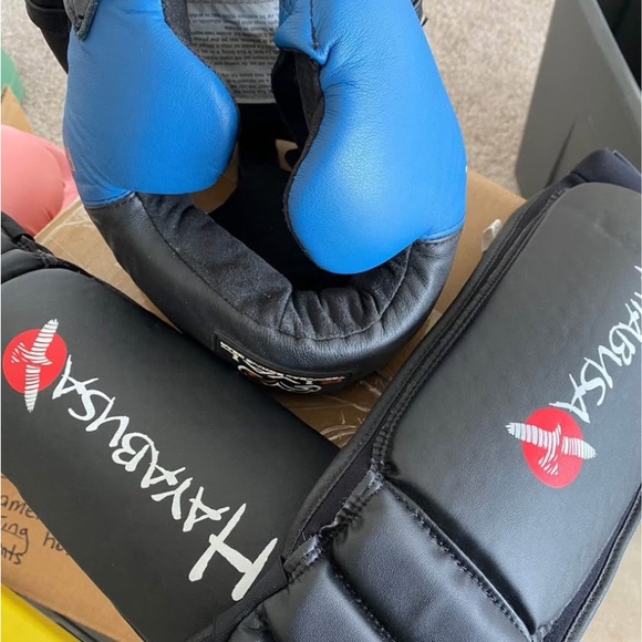 Hayabusa Black & Blue MMA/Boxing Gear Set